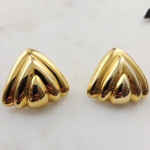 Vintage Chunky Gold Earrings